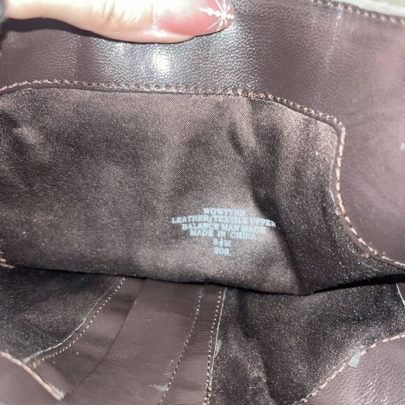 G BY GUESS WOMEN'S BROWN SUEDE Heeled Knee High BOOTS SZ 8.5 - Picture 6 of 6